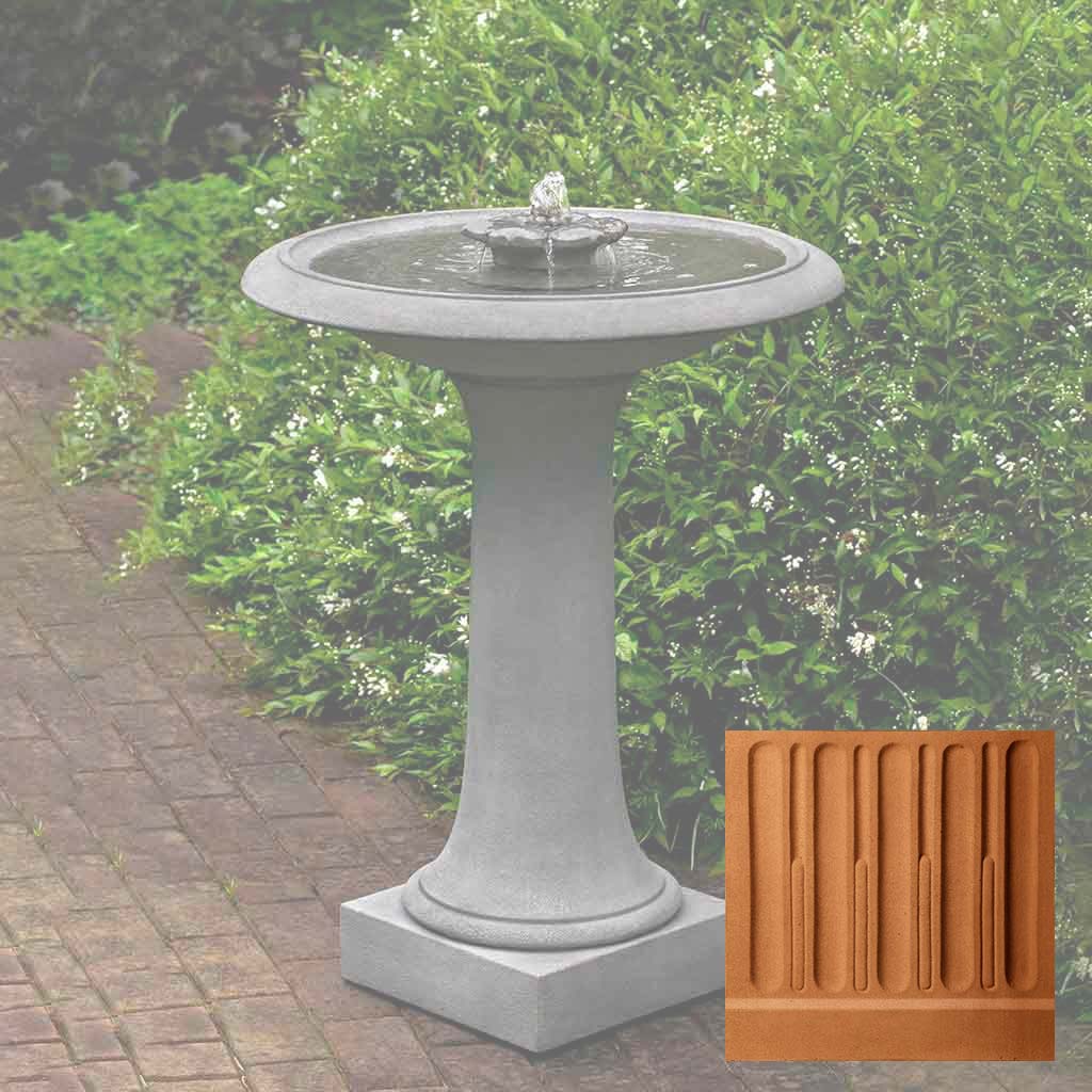 Campania Camellia Birdbath Fountain - FT-311