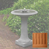 Campania Camellia Birdbath Fountain - FT-311