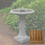 Campania Camellia Birdbath Fountain - FT-311