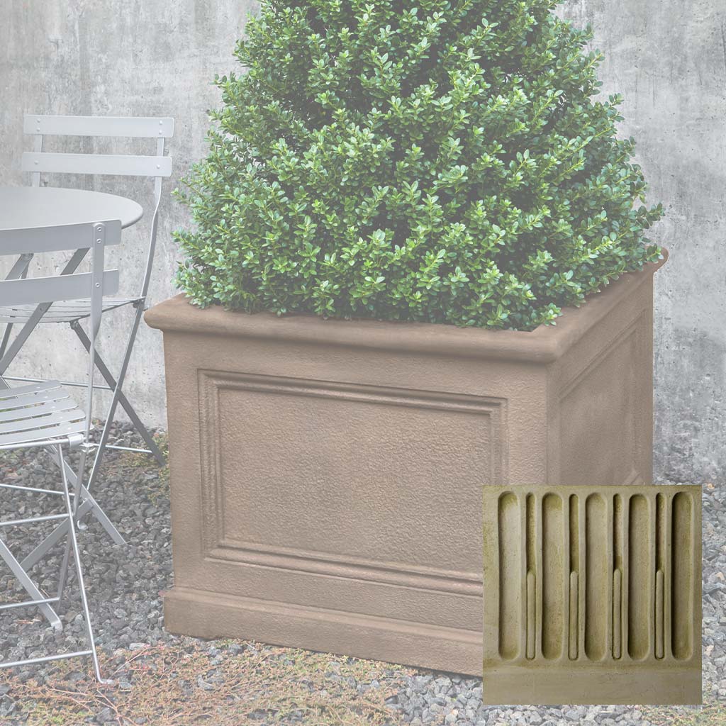 Campania LeNotre Square Planter - GFRC-0500