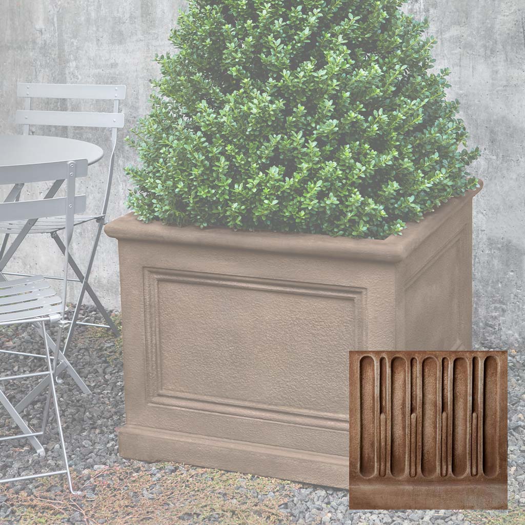 Campania LeNotre Square Planter - GFRC-0500
