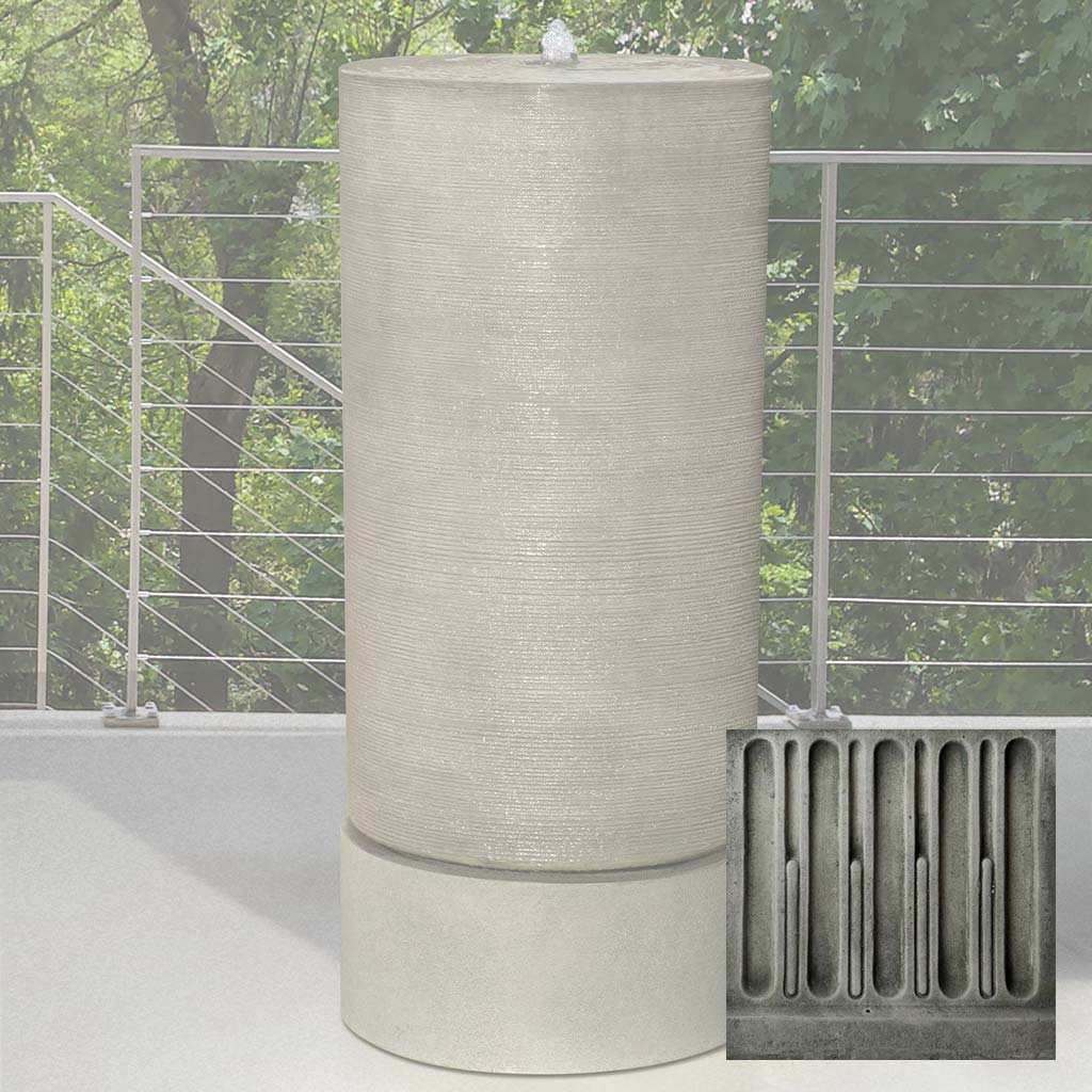 Campania Tall Cylinder Fountain - GFRCFT-1109