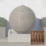 Campania Ribbed Sphere Fountain - GFRCFT-1114