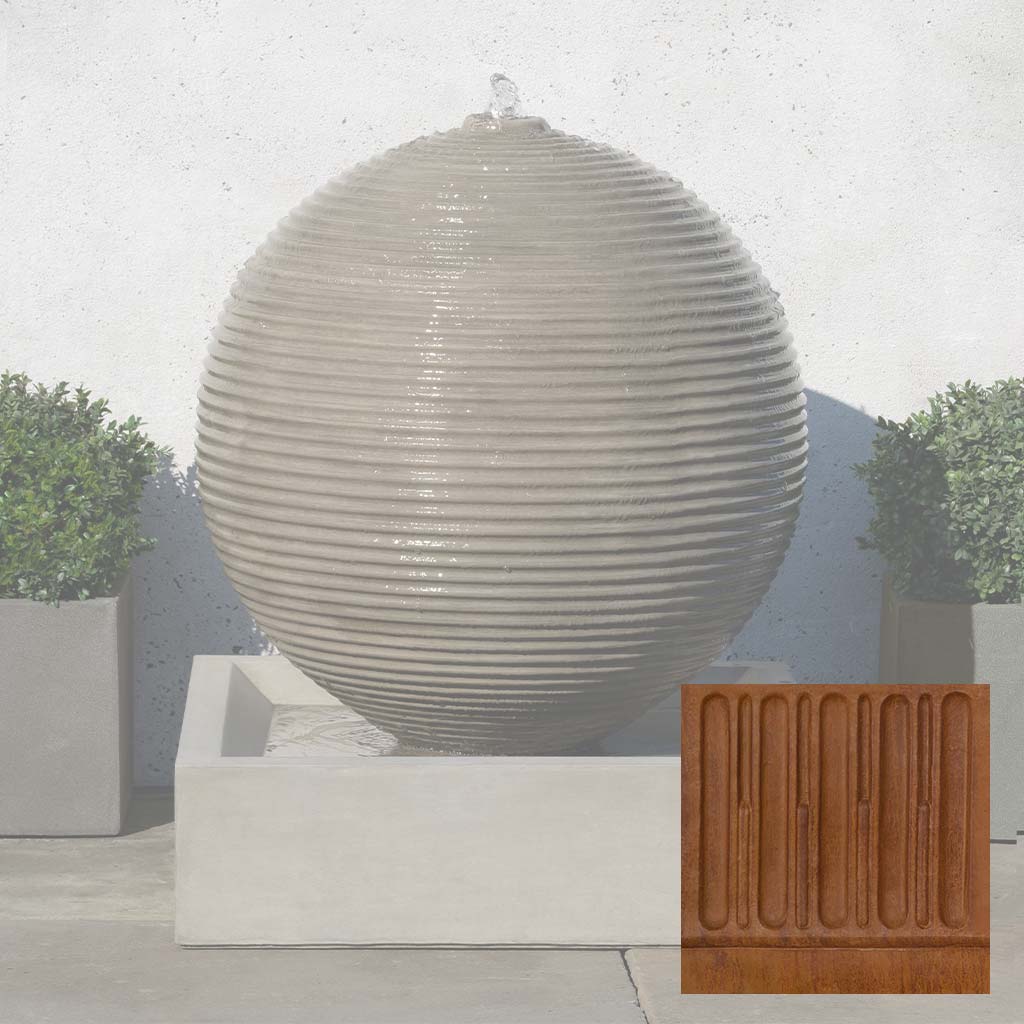 Campania Ribbed Sphere Fountain - GFRCFT-1114