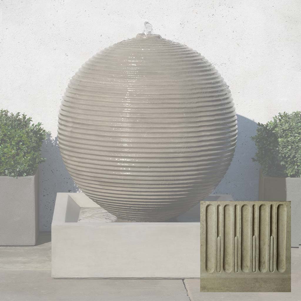 Campania Ribbed Sphere Fountain - GFRCFT-1114