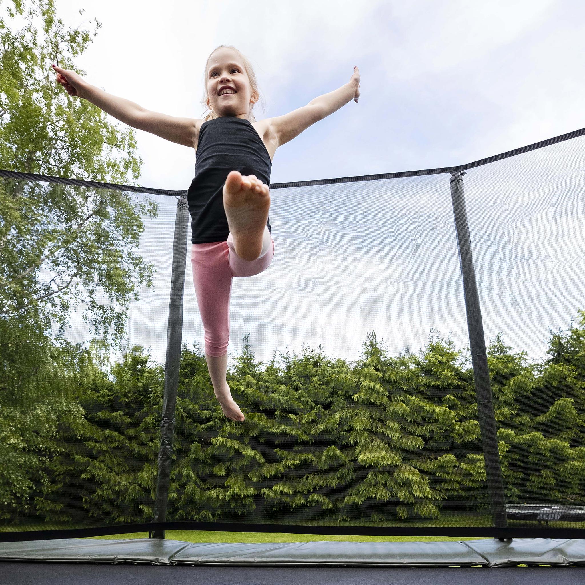 ACON Air 13 Sport HD Rectangular Trampoline with Net and Ladder