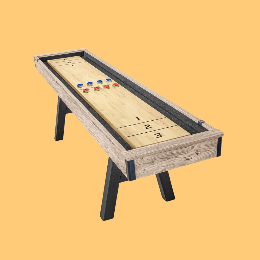 Gosports Premium Shuffleboard Table Set For Game Rooms With Pucks, Wax, And Brush, 9FT (96275134)