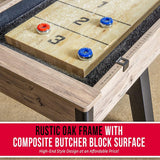 Gosports Premium Shuffleboard Table Set For Game Rooms With Pucks, Wax, And Brush, 9FT (96275134)