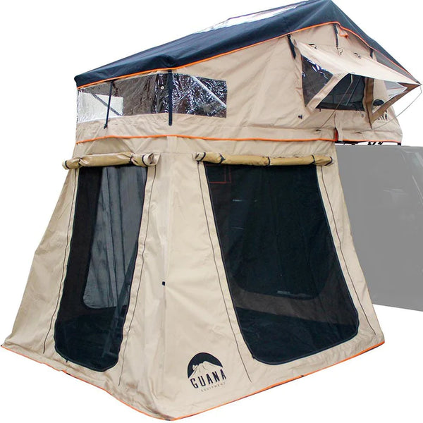 Guana Equipment Wanaka 55" Roof Top Tent Setup With XL Annex - 3 Person - GE0001