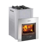 Harvia Duo Series Stainless Steel Wood Sauna Stove With Sauna Stoves [WK200SLUX/WK360SLUX] (SAK68420)