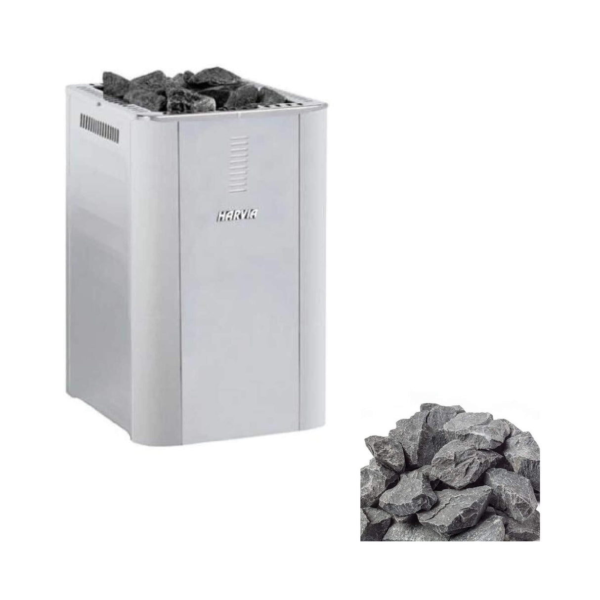 Harvia Duo Series Stainless Steel Wood Sauna Stove With Sauna Stoves [WK200SLUX/WK360SLUX] (SAK68420)