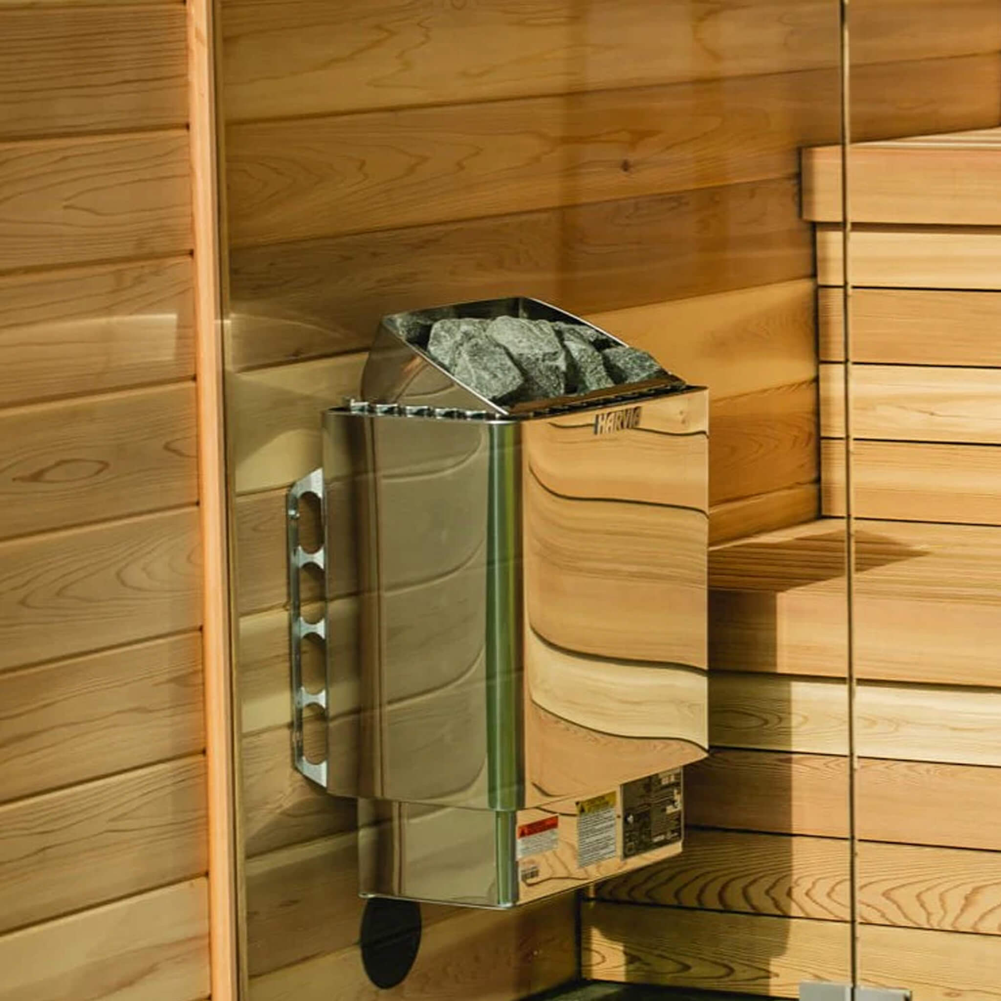 Harvia KIP80W 8KW UL Certified Electric Sauna Heater With Xenio CX170 Digital WIFI Control & Sauna Stones [JH80W2401] (SAK14630)