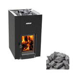 Harvia Greenflame 22 Linear Wood Sauna Stove With Sauna Stones, 15.7KW [WKLI22GM] (SAK62094)