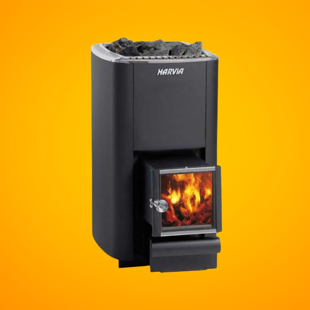 Harvia M3 SL Wood Sauna Stove With Sauna Stones, 16.5KW [WKM3SL] (SAK48521)