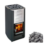 Harvia M3 Premium Wood-Burning Sauna Heater Stove With Sauna Stones, 16.5KW [WKM3] (SAK41720)
