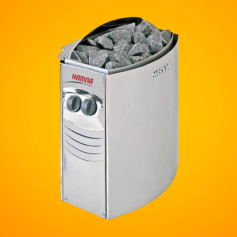 Harvia Vega Compact Electric Steel Sauna Heater With Sauna Stones [VC1700/1900/3500] (SAK48271)