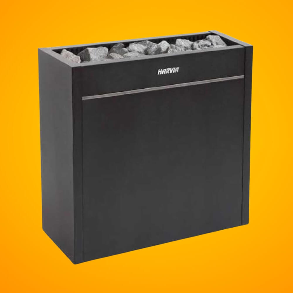 Harvia Virta Pro HL Series Heavy Duty Electric Sauna Heater With Xenio CX45 Control Panel, Power Extension Unit & Sauna Stones [HL160/200E] (SAK49218)