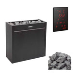 Harvia Virta Pro HL Series Heavy Duty Electric Sauna Heater With Xenio CX45 Control Panel, Power Extension Unit & Sauna Stones [HL160/200E] (SAK49218)