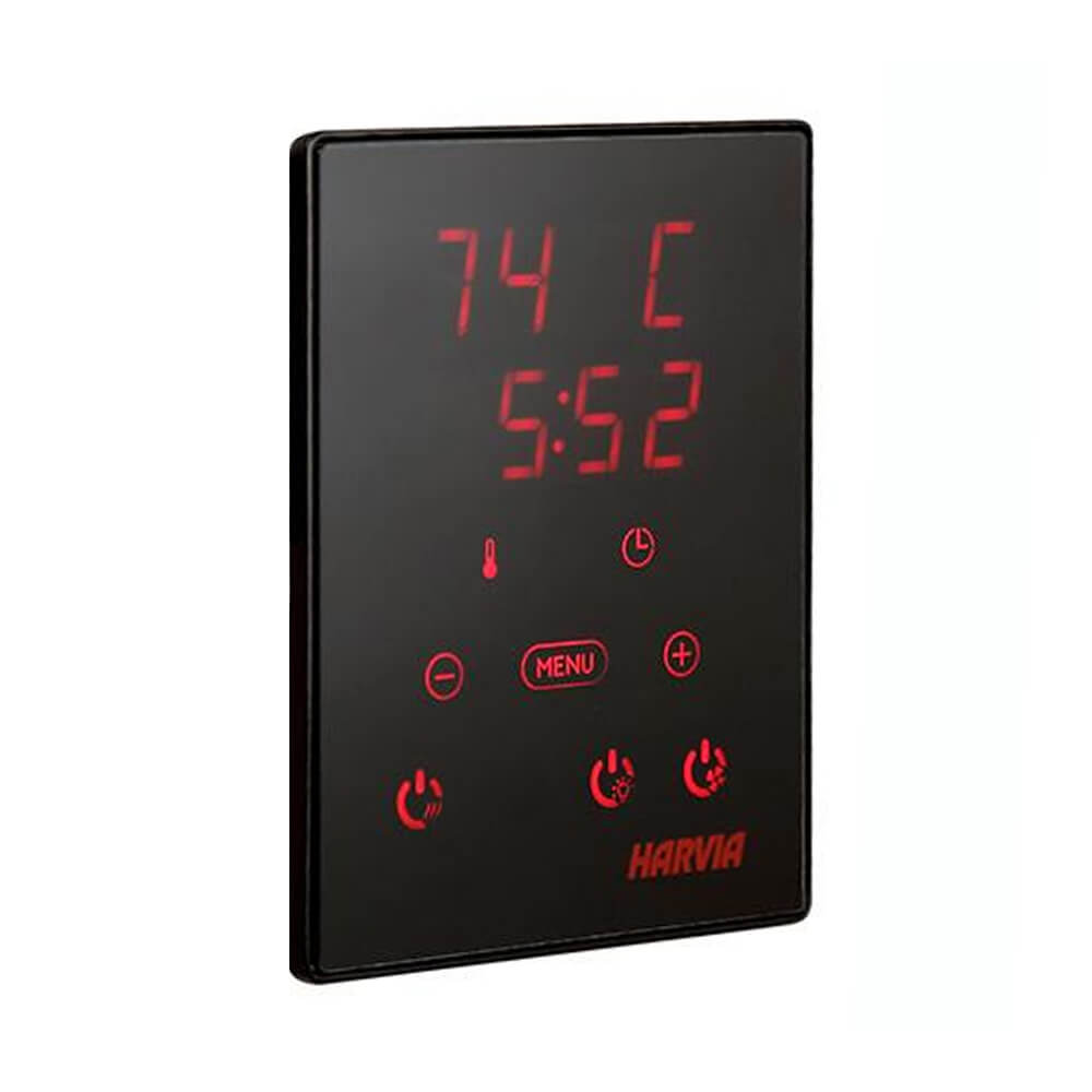 Harvia Cilindro UL Certified Electric Sauna Heater With Xenio CX45 Digital Control Panel & Sauna Stones [PC60/80/90/110E] (SAK86571)