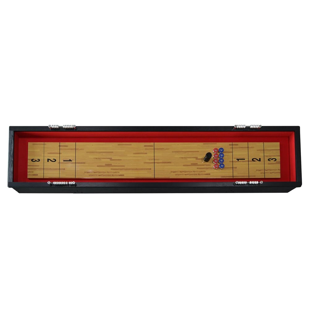 Hathaway Avenger Shuffleboard With Padded Gutters, Leg Levelers, 8 Pucks And Wax, 9FT (91524637)