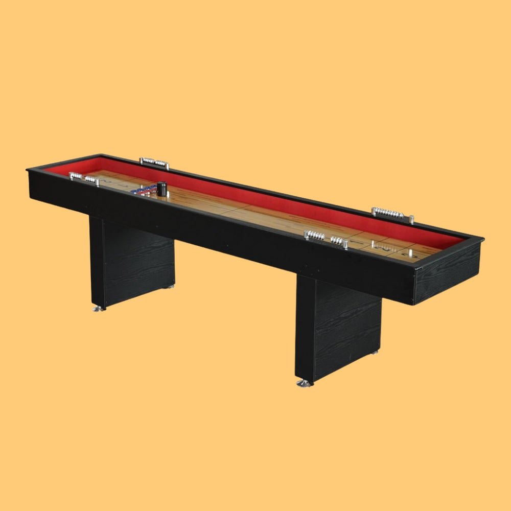 Hathaway Avenger Shuffleboard With Padded Gutters, Leg Levelers, 8 Pucks And Wax, 9FT (91524637)