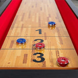 Hathaway Avenger Shuffleboard With Padded Gutters, Leg Levelers, 8 Pucks And Wax, 9FT (91524637)