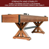 Hathaway Daulton Premium White Oak Finish Shuffleboard Table With Accessories, 9FT (96375142)
