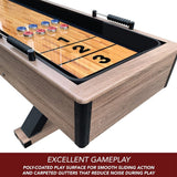 Hathaway Excalibur Rustic Shuffleboard Table With Leg Levelers, 9FT (96847512)