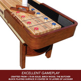 Hathaway Merlot Walnut Shuffleboard Table With Accessories, 12FT (94615283)