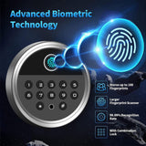 57" Heavy Duty Anti-Theft Fireproof Biometric Gun Rifle Pistol Safe For Home, 11-12 Guns (97253186)