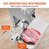 Heavy Duty Commercial Electric Meat Bone Saw Cutting Band Machine With 6 Saw Blades, 2200W