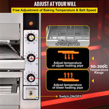Heavy Duty Commercial Electric Portable Countertop Conveyor Pizza Oven, 14" (96124035)