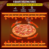 Heavy Duty Commercial Electric Portable Countertop Conveyor Pizza Oven, 14" (96124035)