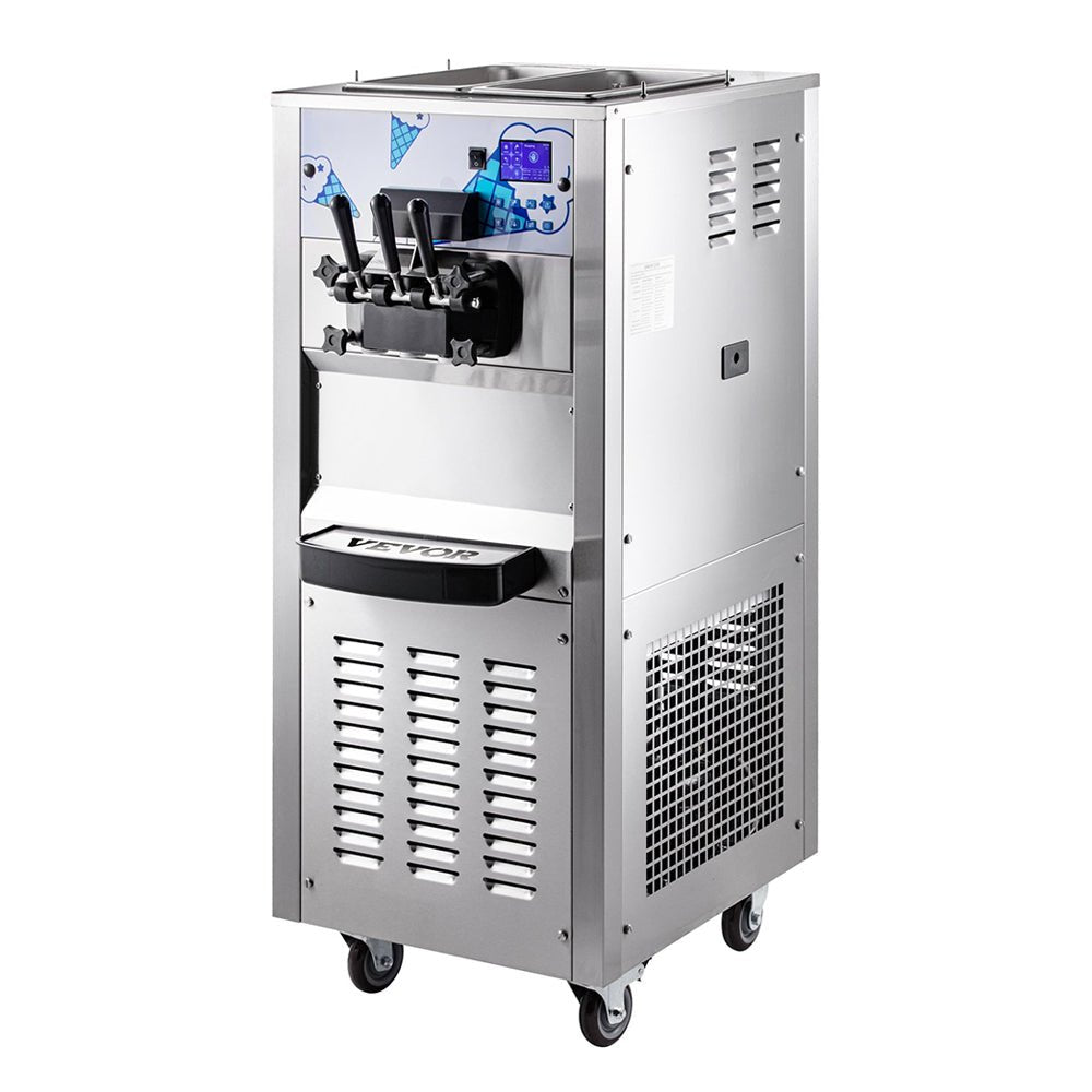 Heavy Duty Commercial Two Hopper Soft Serve Ice Cream Machine With LCD Panel, 2500W (95372618)