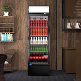 Heavy Duty Industrial Glass Door Beverage Merchandiser Refrigerator Cooler, 11 Cu.Ft (96804571)