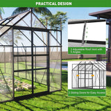 [08x12FT] Heavy Duty Large Premium Aluminum Outdoor Polycarbonate Walk-In Greenhouse W/ Sliding Doors (91842753)
