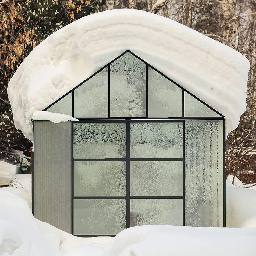 [10x12FT] Heavy Duty Outdoor Walk-In Polycarbonate Patio Greenhouse With Sliding Doors & Vents