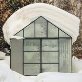 [10x12FT] Heavy Duty Outdoor Walk-In Polycarbonate Patio Greenhouse With Sliding Doors & Vents