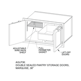 Hestan 36″ Marquise With Outdoor Double Sealed Pantry Storage Door - AGLP36