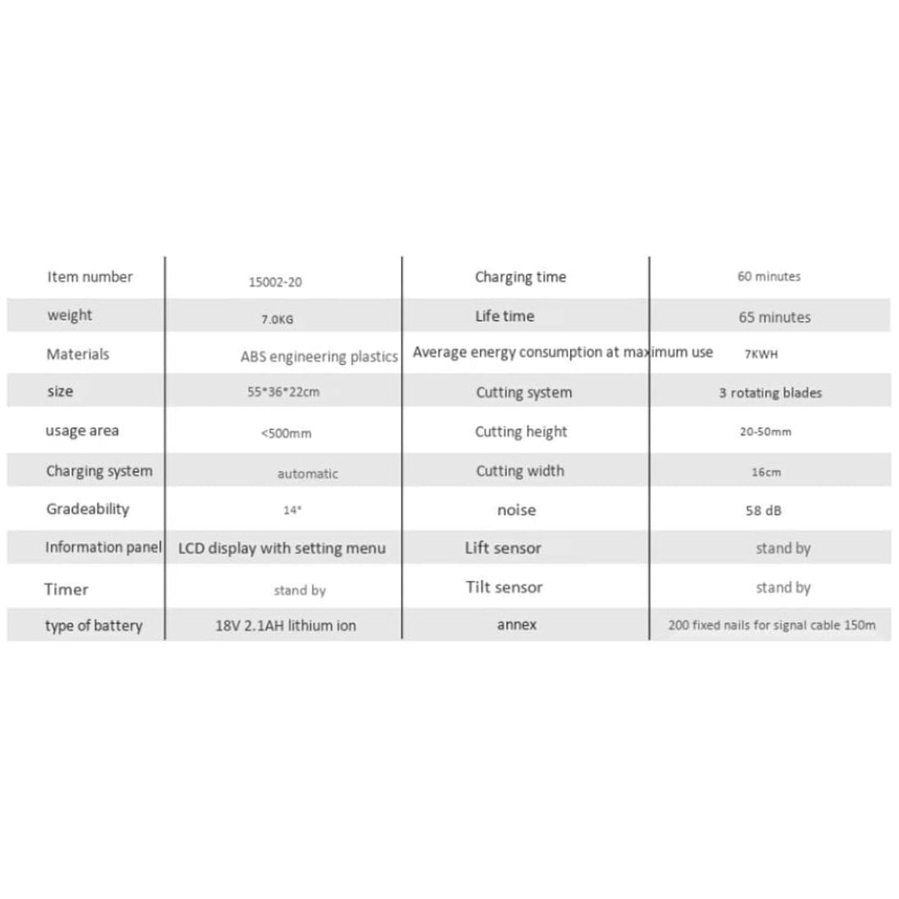 HGF 18V2AH Fully Automatic Intelligent Wireless Robotic Electric Lawn Mower (94618253)