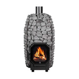 Huum Hive Flow 9.8KW Wood-Burning Sauna Stove With Sauna Stones [H1015012] (SAK85179)