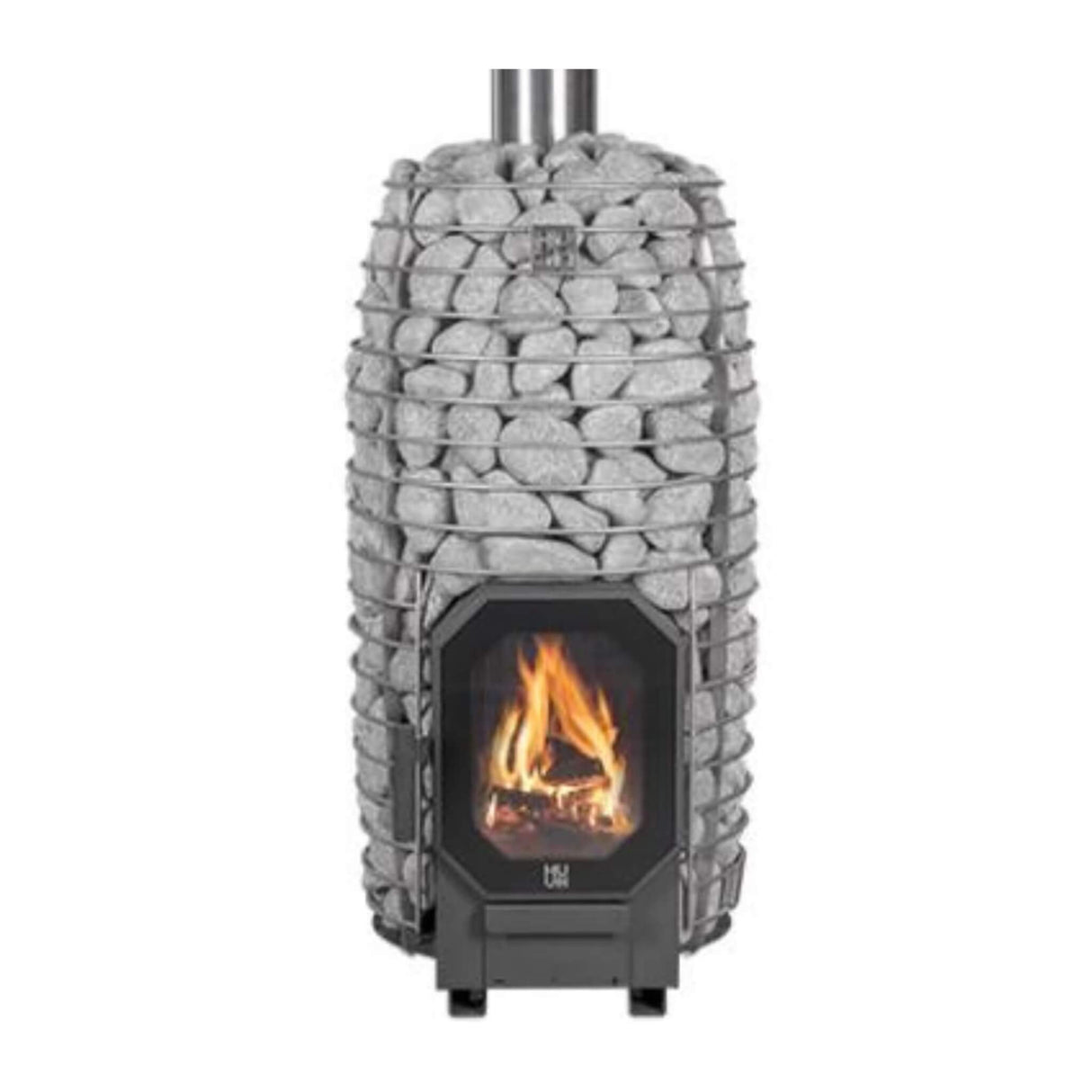 Huum Hive Flow Mini LS 8.5KW Wood-Burning Sauna Stove With Firebox Extension & Sauna Stones [H1018012] (SAK60257)