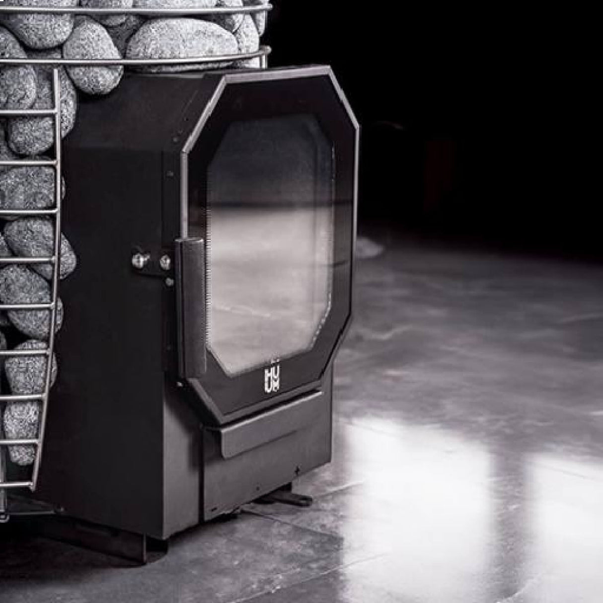 Huum Hive Flow 9.8KW Wood-Burning Sauna Stove With Sauna Stones [H1015012] (SAK85179)