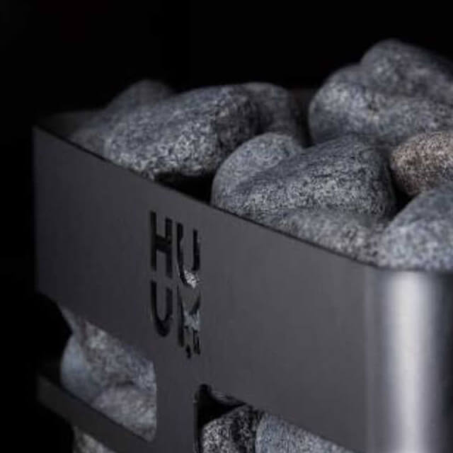 Huum Steel Mini Series 4 Stainless Steel Wall Mount 3.5KW Sauna Heater With Digital Controller & Sauna Stones (SAK91573)