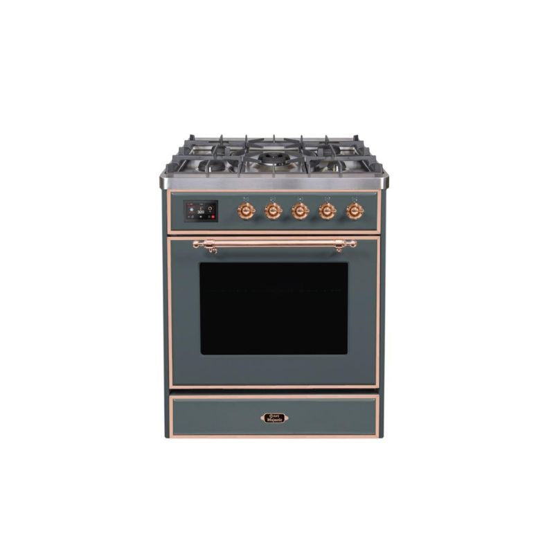 ILVE 30" Majestic II Series Gas Burner and Electric Oven Range with 5 Sealed Burners (UM30DNE3)