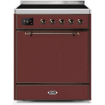 ILVE 30" Majestic II Series Induction Range with 4 Elements 2.3 cu. ft. Total Oven Capacity TFT Oven Control Display (UMI30QNE3)