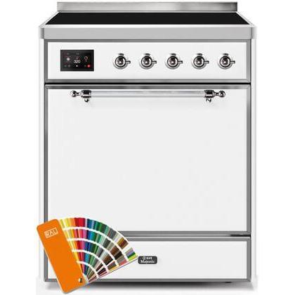 ILVE 30" Majestic II Series Induction Range with 4 Elements 2.3 cu. ft. Total Oven Capacity TFT Oven Control Display (UMI30QNE3)