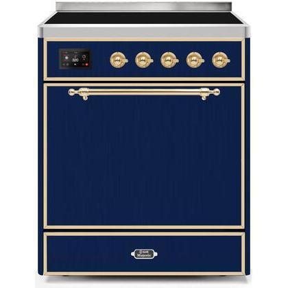 ILVE 30" Majestic II Series Induction Range with 4 Elements 2.3 cu. ft. Total Oven Capacity TFT Oven Control Display (UMI30QNE3)