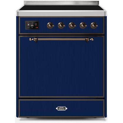 ILVE 30" Majestic II Series Induction Range with 4 Elements 2.3 cu. ft. Total Oven Capacity TFT Oven Control Display (UMI30QNE3)