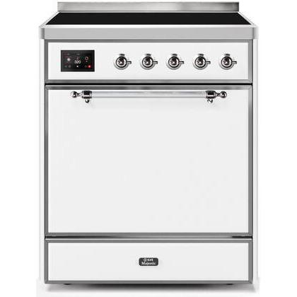 ILVE 30" Majestic II Series Induction Range with 4 Elements 2.3 cu. ft. Total Oven Capacity TFT Oven Control Display (UMI30QNE3)